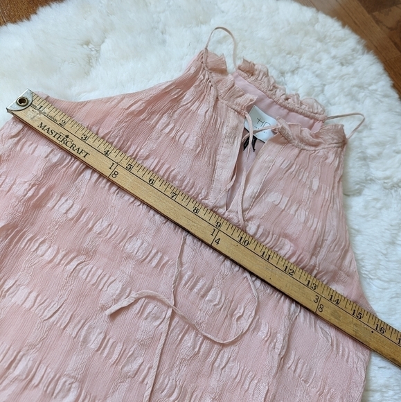 ANTHROPOLOGIE HD in Paris silk Shadow pane halter neck top 2 xs small - Picture 13 of 16